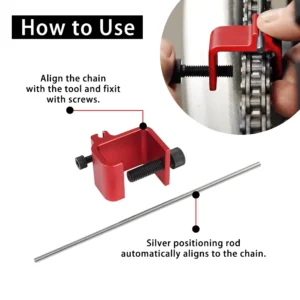 Motorcycle Chain Alignment Tool L4.2cm W3.1cm H3.6cm